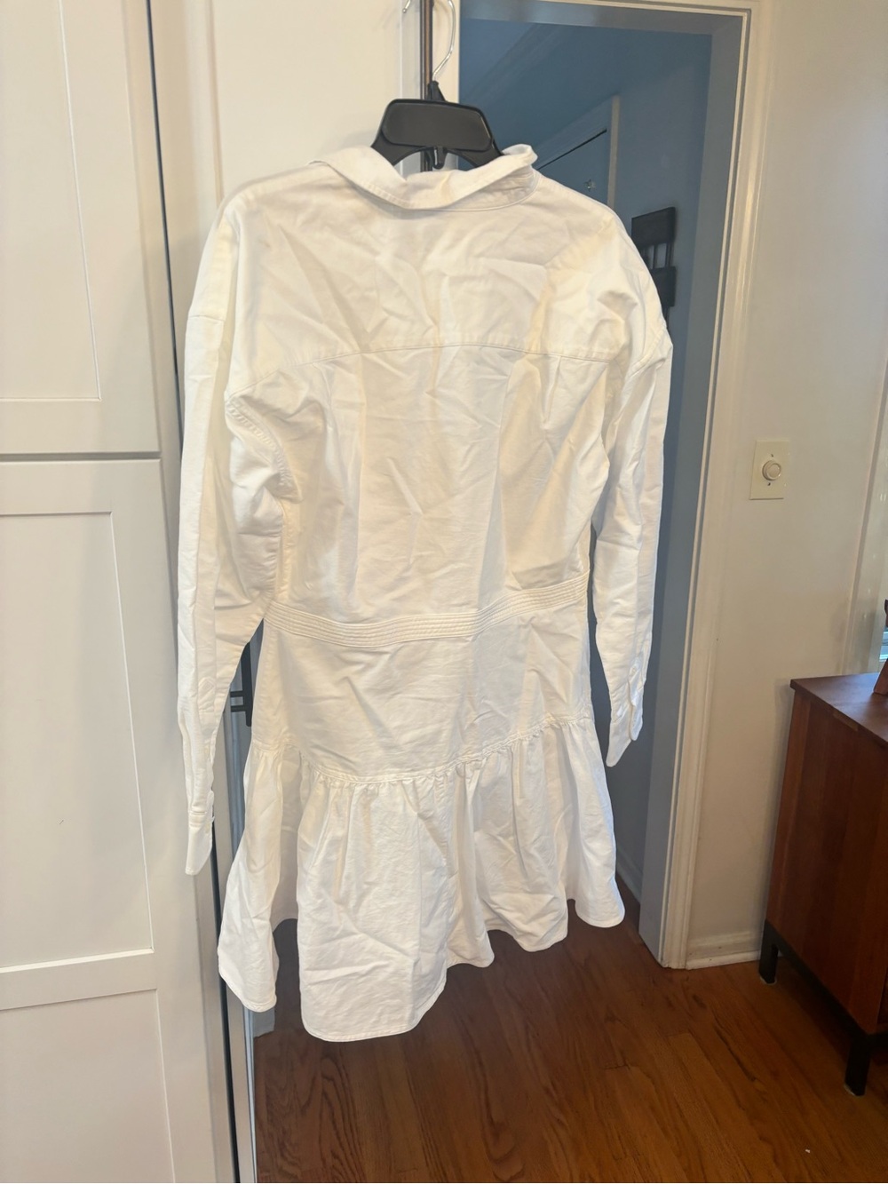 Polo Ralph Lauren Cotton Oxford Paneled Shirtdress in white - Picture 6 of 9